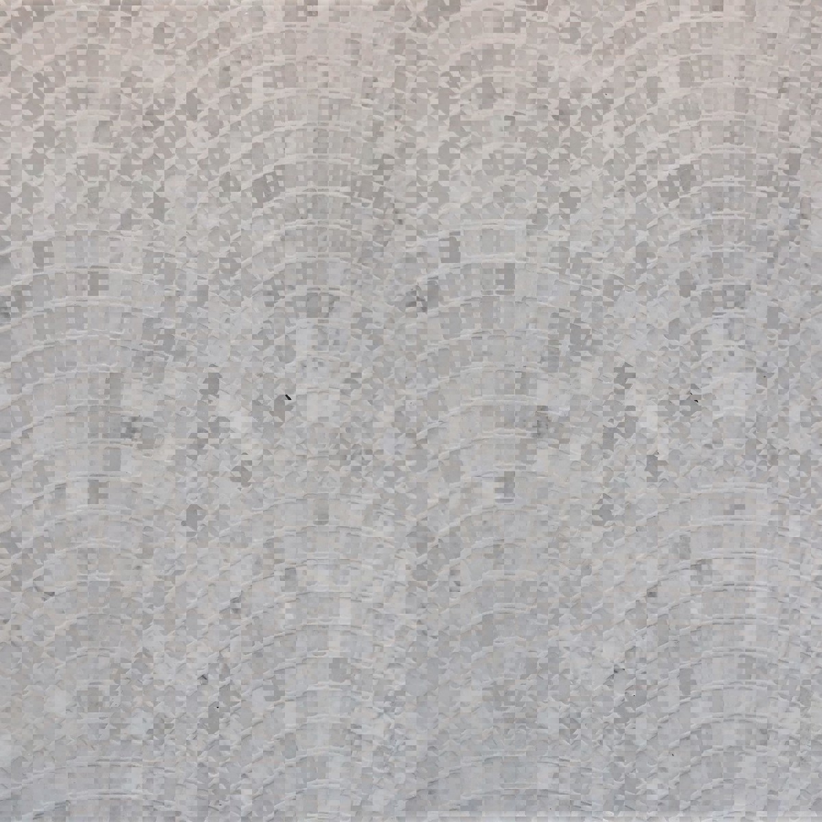 Carrara Tumbled Fan Mosaic