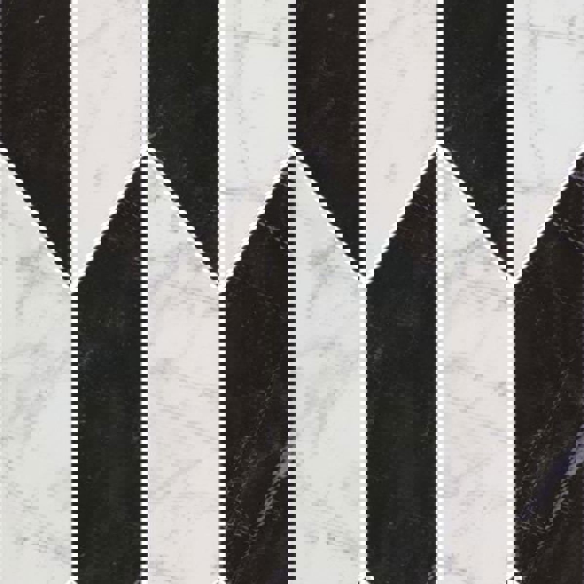 Half Hex Porcelain Mosaic