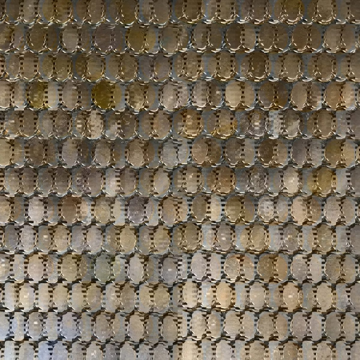 Copper Penny Round Mosaic