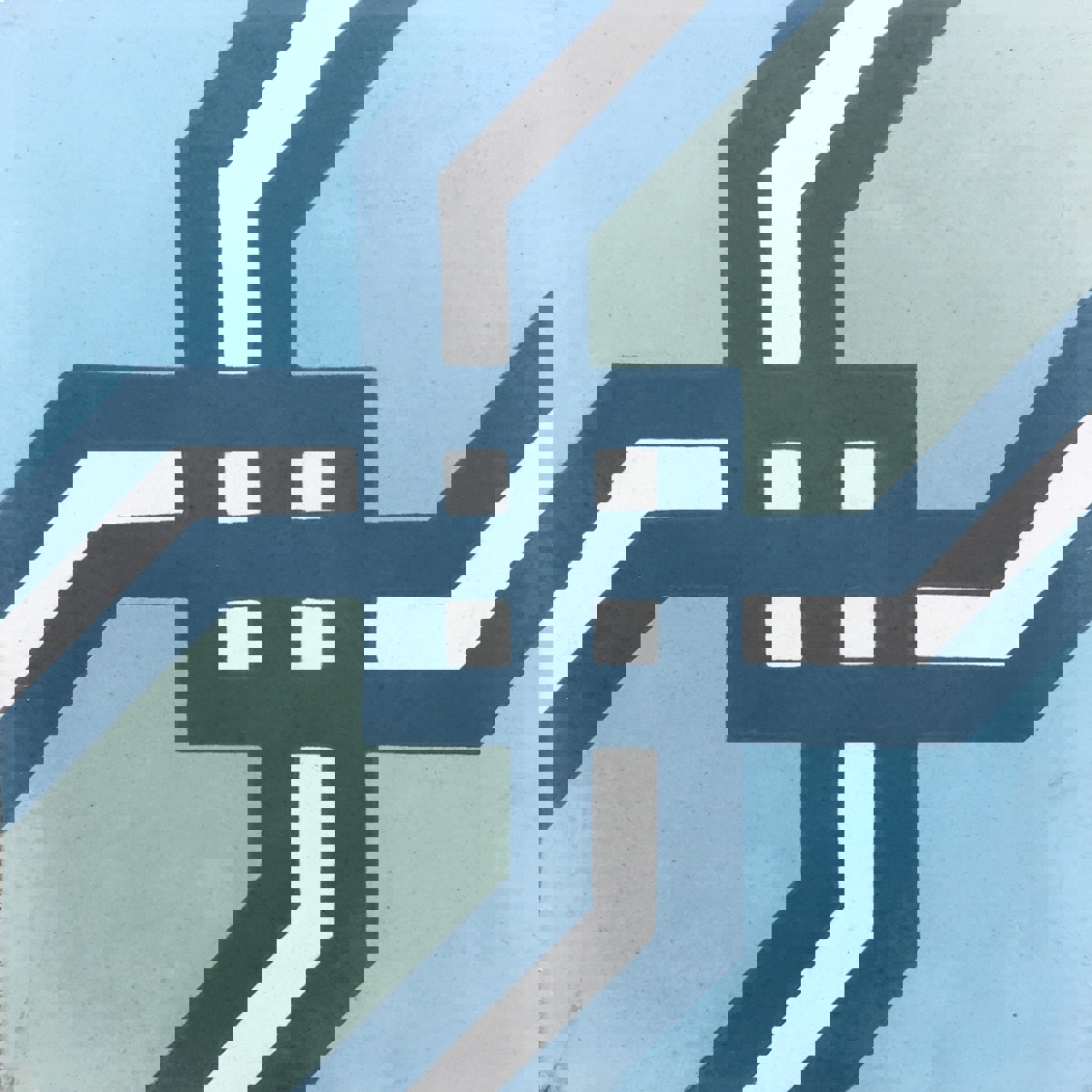 Star & Cross Cement Tile