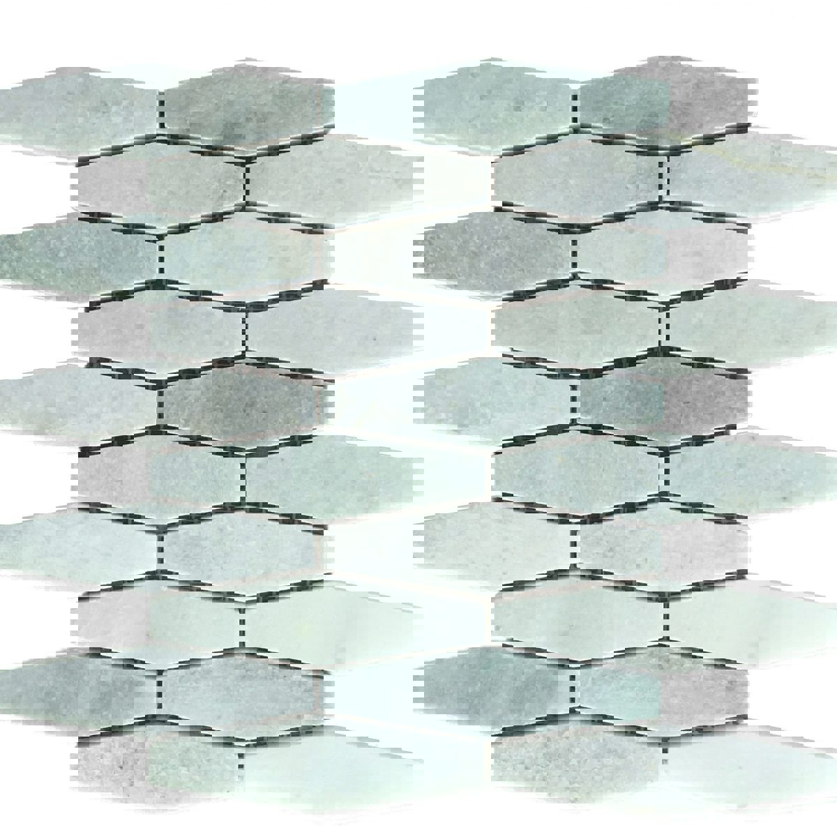 Verde Marble Elongated Hex