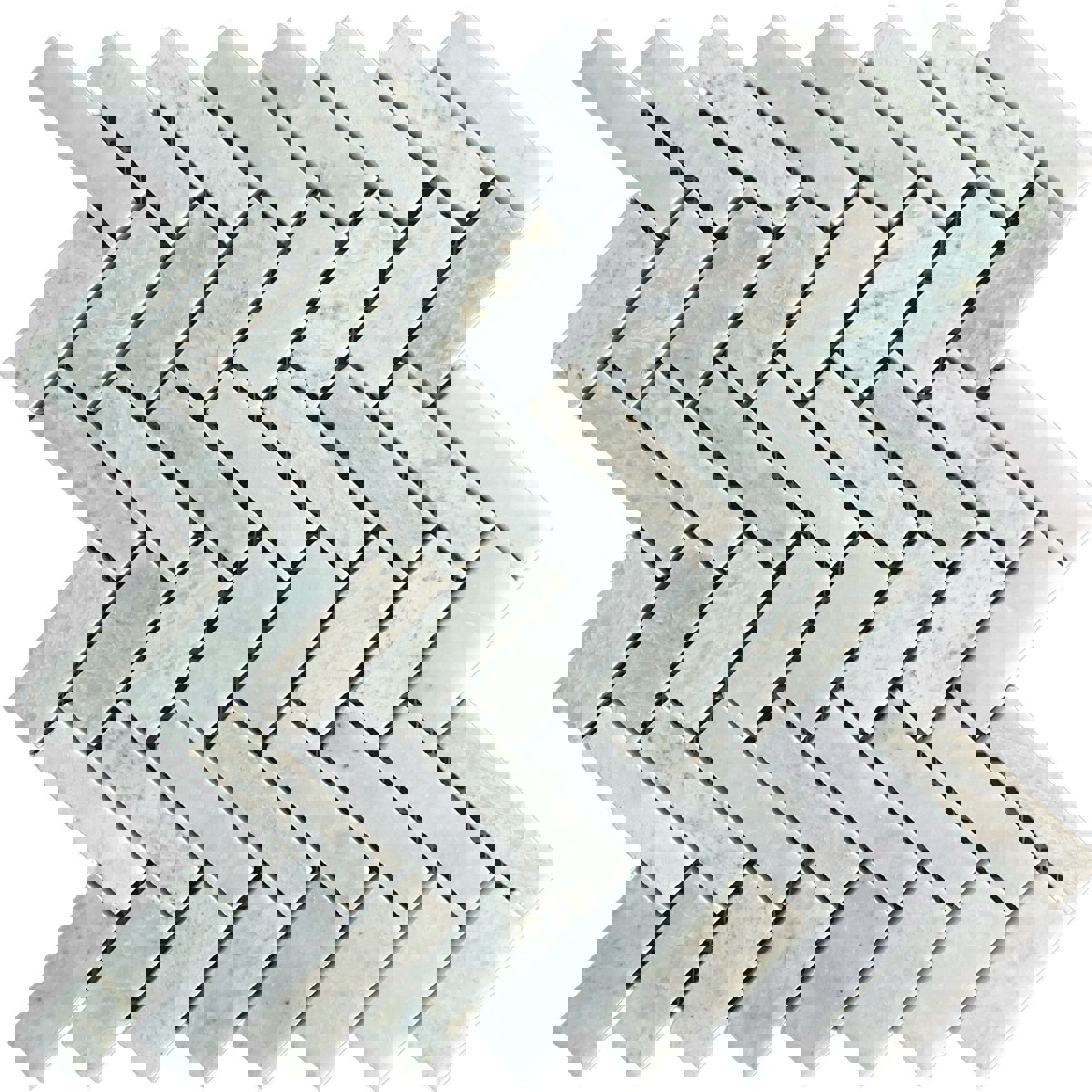 Verde Green Marble Herringbone